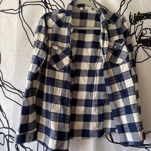 Navy/Royal Blue Flannel